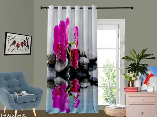 Multicolor_Polycotton_3D_Printed_Long_Door_Curtain