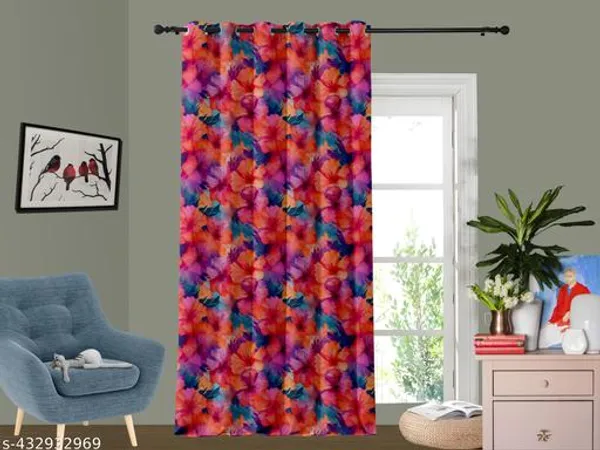 Multicolor_Polycotton_Blackout_Light_Blocking_Door_Curtain