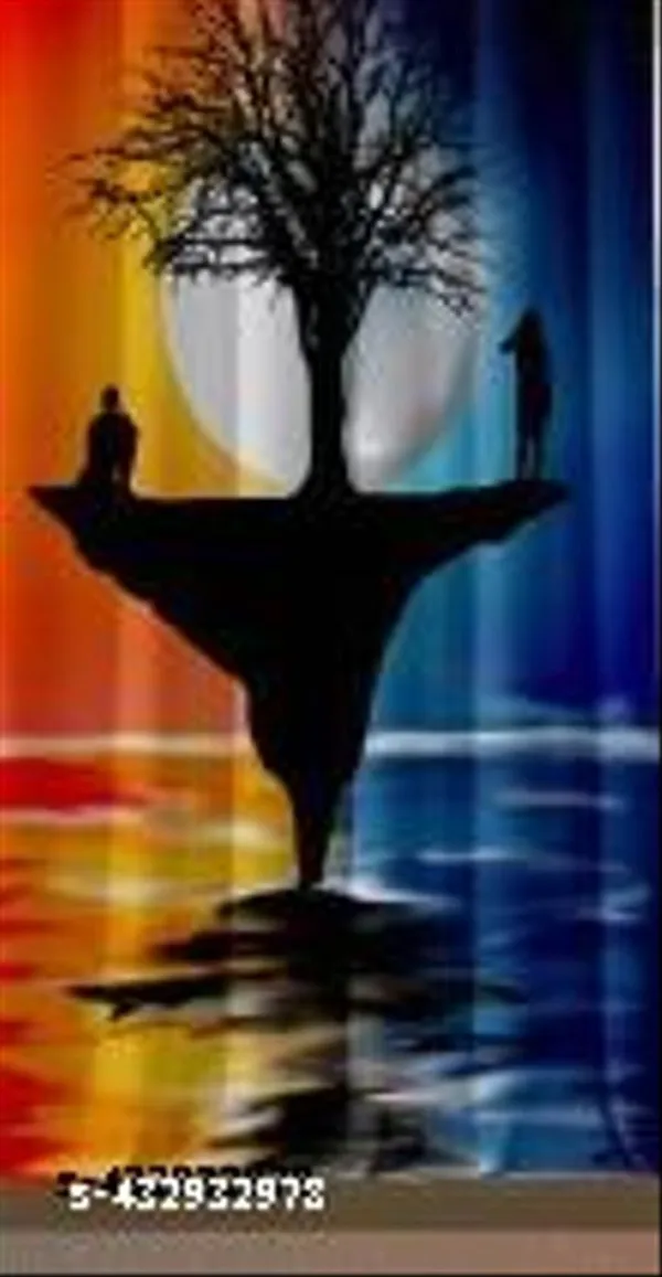 Multicolor_Polycotton_Blackout_Soundproof_Door_Curtain