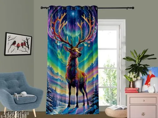 Multicolor_Polycotton_Blackout_Door_Curtain