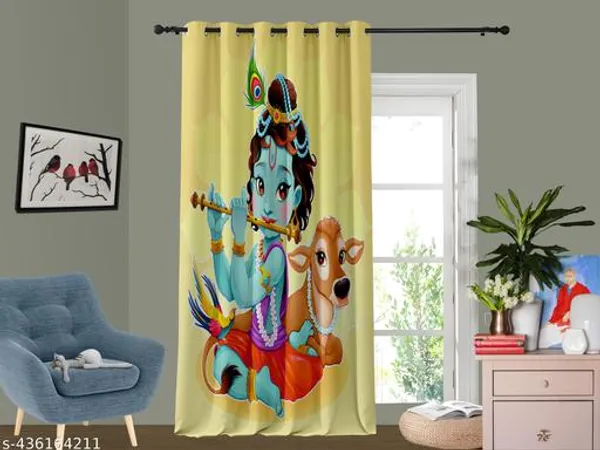 Multicolor_Polycotton_Blackout_Door_Curtain