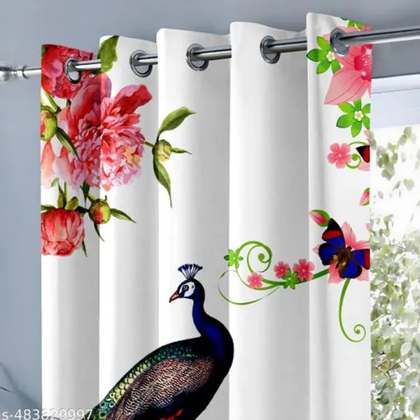 Pack_of_2_Pack_of_2__Multicolor_Polycotton_3D_Peacock_Floral_Print_Door_Curtain