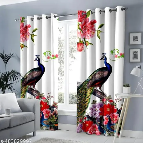 Pack_of_2_Pack_of_2__Multicolor_Polycotton_3D_Peacock_Floral_Print_Door_Curtain