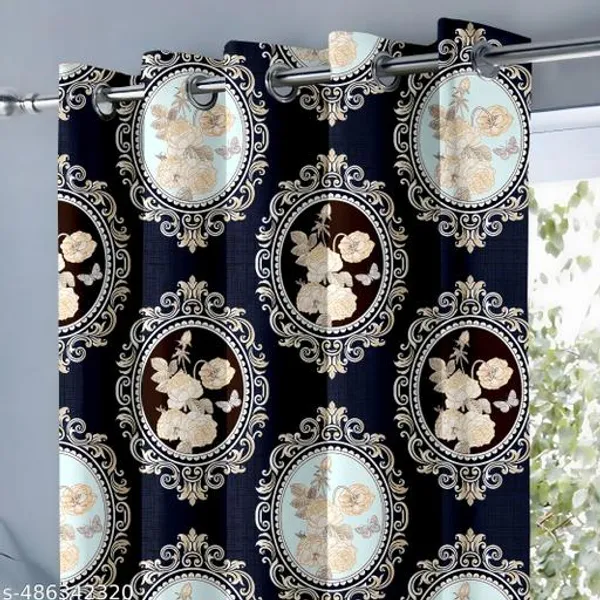 Pack_of_2_Pack_of_2__Multicolor_Polycotton_Baroque_Floral_Medallion_Print_Door_Curtain