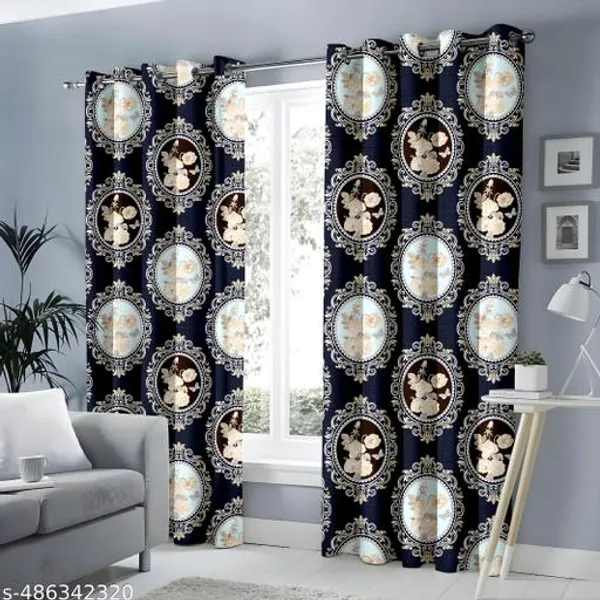 Pack_of_2_Pack_of_2__Multicolor_Polycotton_Baroque_Floral_Medallion_Print_Door_Curtain