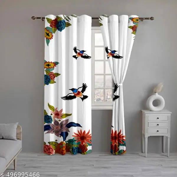 Pack_of_2_Pack_of_2__Multicolor_Polycotton_Floral_Flying_Birds_Print_Door_Curtain