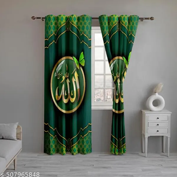 Multicolor_Polycotton_Islamic_Geometric_Print_Door_Curtain