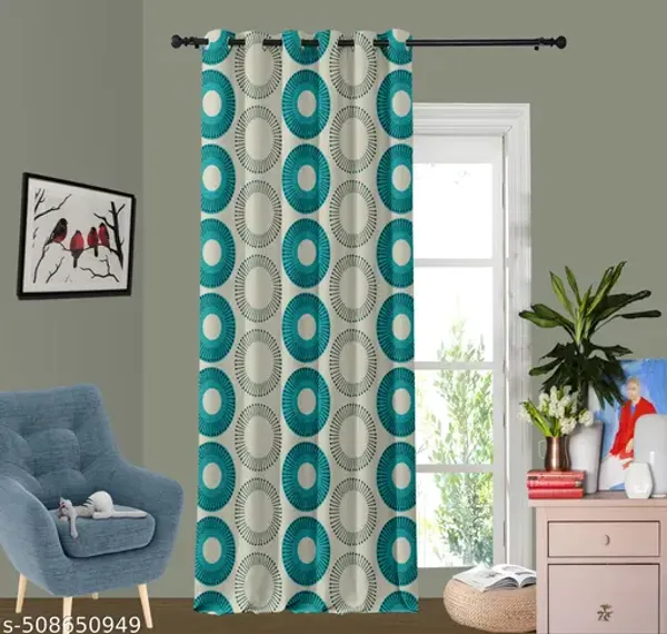 Multicolor_Polycotton_Modern_Geometric_Print_Eyelet_Door_Curtain