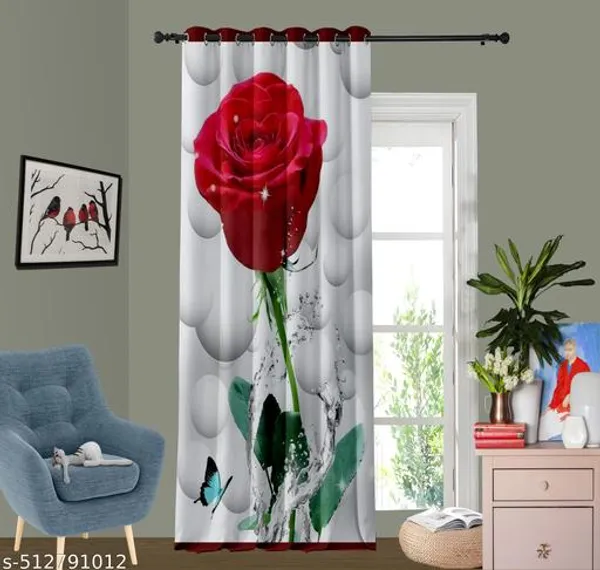 Pack_of_2_Pack_of_2__Multicolor_Polyester_Digital_Rose_Floral_Print_Door_Curtain