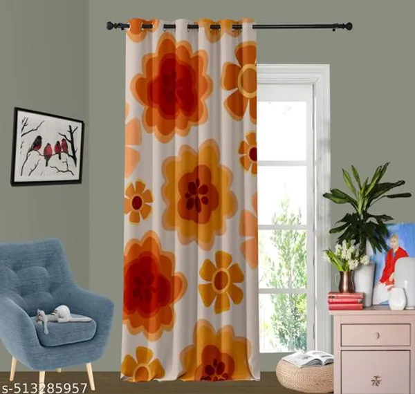Pack_of_2_Pack_of_2__Multicolor_Polycotton_3D_Floral_Orange_Green_Digital_Print_Door_Curtain