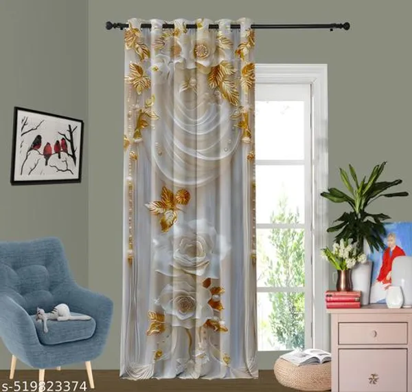 Multicolor_Polycotton_Digital_3D_Floral_Print_Curtain