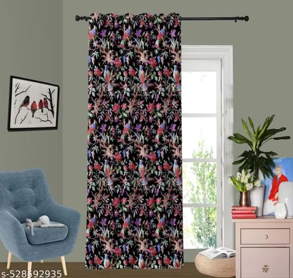 Multicolor_Polycotton_Modern_Animal_Print_Door_Curtain