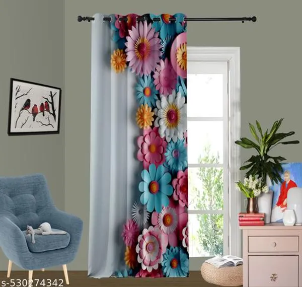 Pack_of_2_Pack_of_2__Multicolor_Polycotton_Modern_3D_Floral_Print_Light_Filtering_Door_Curtain