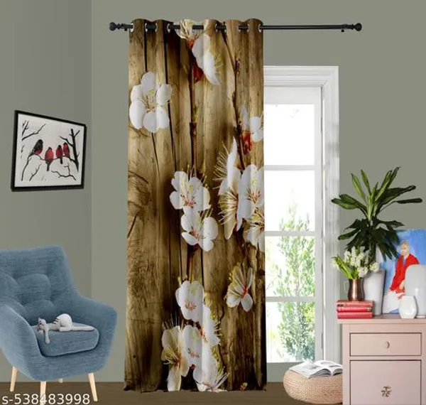 Multicolor_Polycotton_3D_Print_Sheer_Curtain