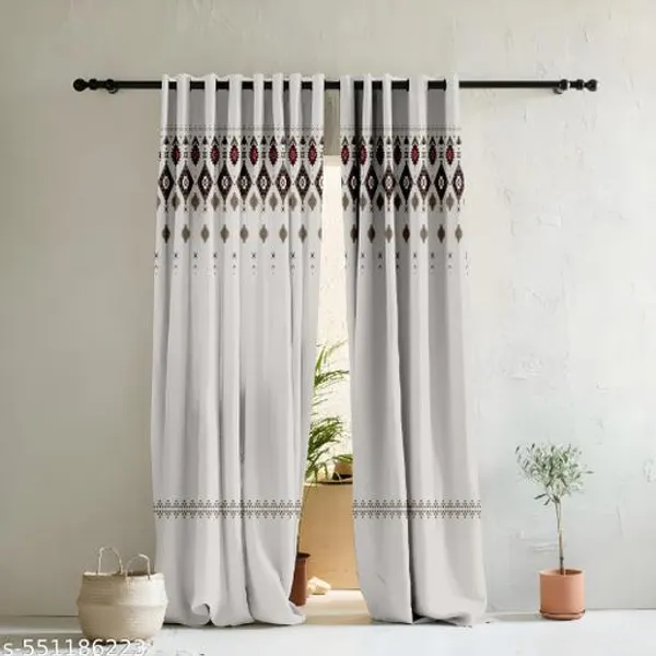 Multicolor_Polycotton_Blackout_Bohemian_Aztec_Print_Door_Curtain