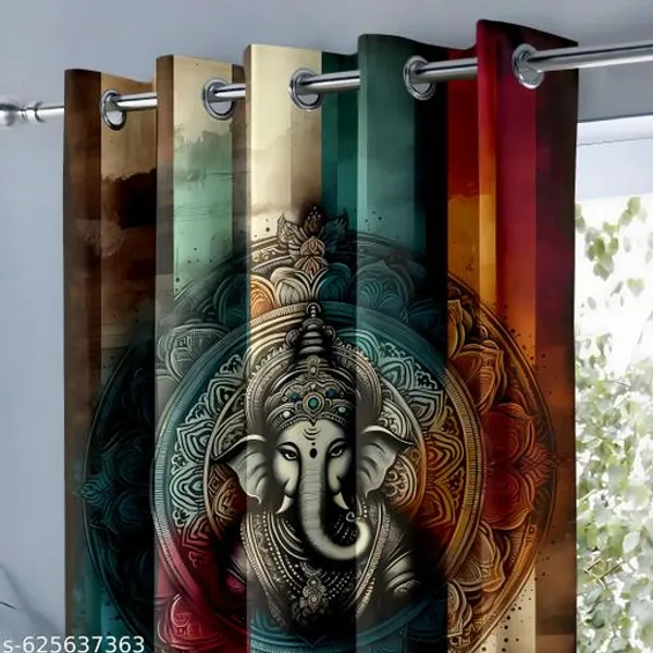 Multicolor_Polycotton_3D_Print_Door_Curtain