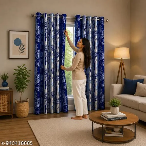 Multicolor_Polycotton_Eyelet_Royal_Silver_Tree_Print_Door_Curtain