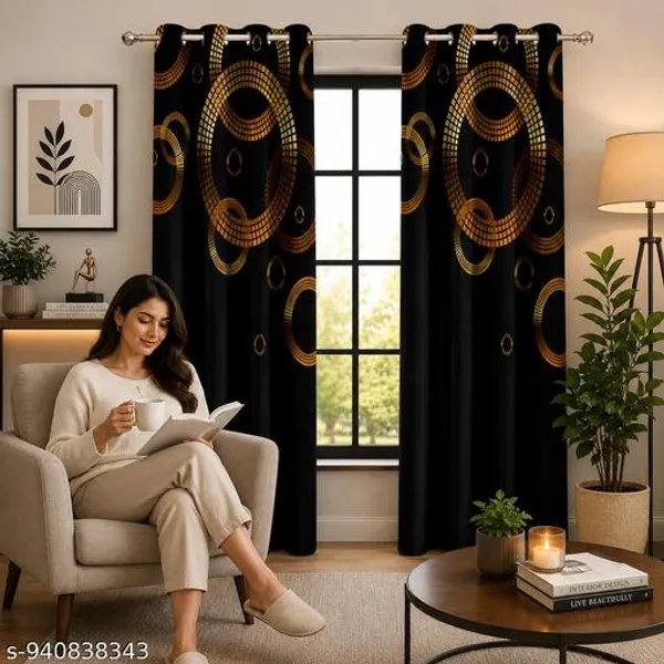 Multicolor_Polycotton_Modern_Print_Eyelet_Door_Curtain