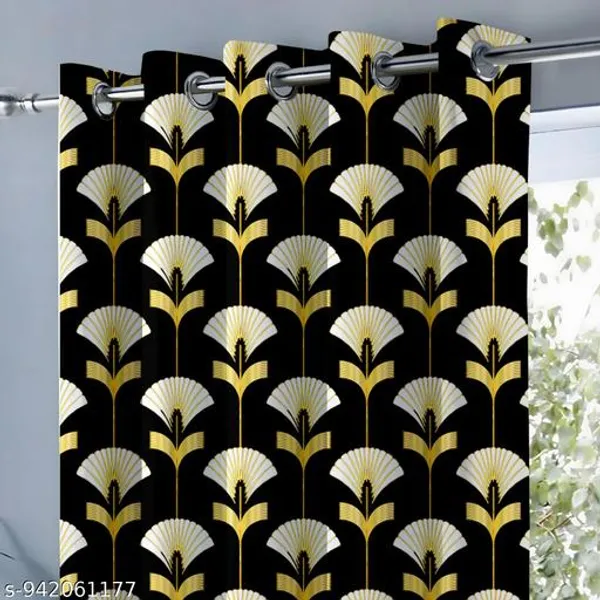 Multicolor_Polycotton_Blackout_Geometric_Print_Eyelet_Door_Curtain