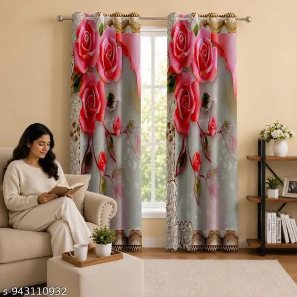 Multicolor_Polycotton_Blackout_Rose_Floral_Print_Eyelet_Curtain