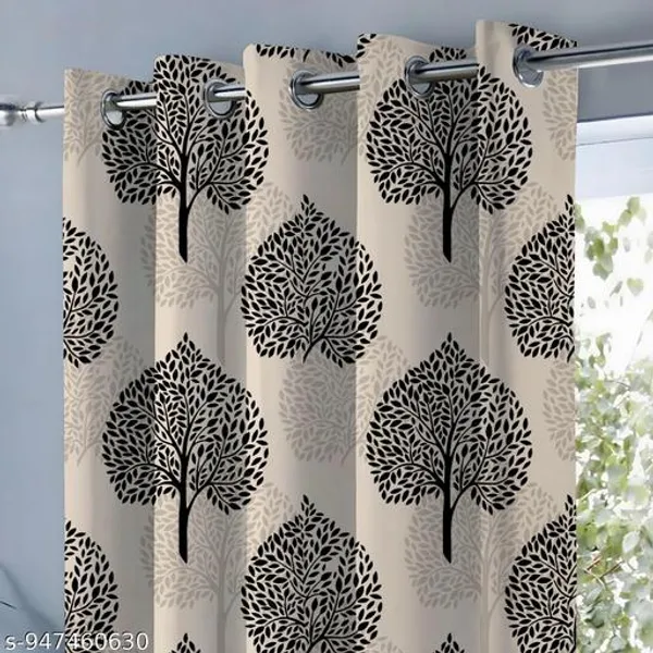 Multicolor_Polycotton_Leaf_Print_Eyelet_Window_Curtain