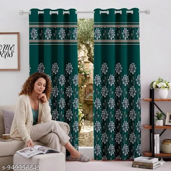Pack_of_2_Pack_of_2__Multicolor_Polycotton_Modern_Green_Floral_Print_Eyelet_Window_Curtain