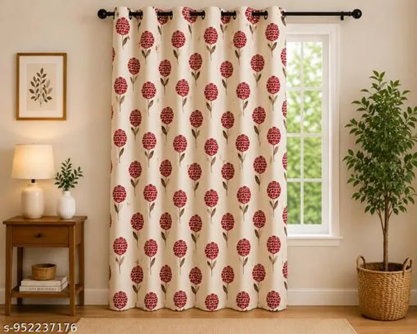 Pack_of_2_Pack_of_2__Multicolor_Polycotton_Floral_Print_Eyelet_Door_Curtain