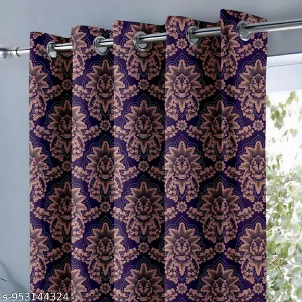 Multicolor_Polycotton_Floral_Damask_Print_Window_Curtain