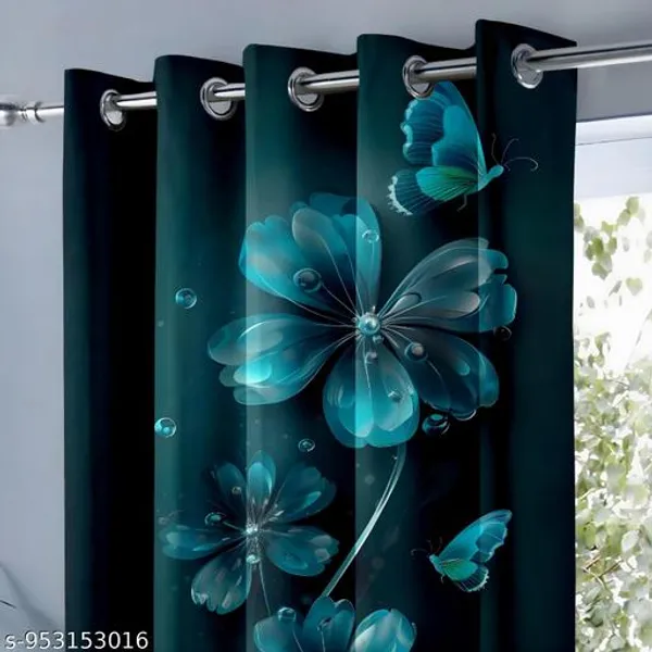 Pack_of_2_Pack_of_2__Multicolor_Polycotton_Modern_Butterfly_Floral_Print_Door_Curtain