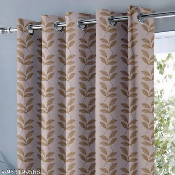 Multicolor_Polycotton_Modern_Leaf_Print_Door_Curtain