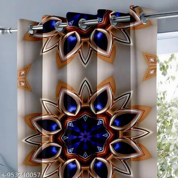 Multicolor_Polycotton_3D_Floral_Print_Window_Curtain