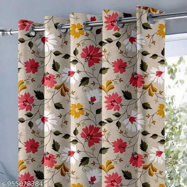 Multicolor_Polycotton_Floral_Print_Eyelet_Window_Curtain