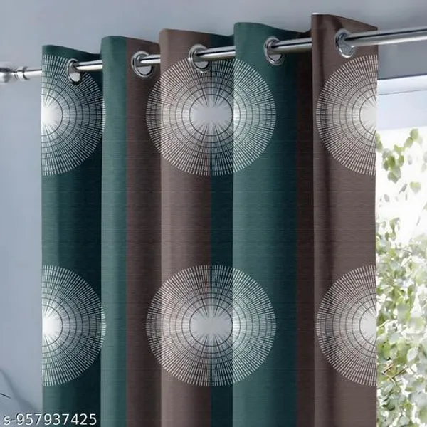 Multicolor_Polycotton_Contemporary_Geometric_Circle_Print_Eyelet_Window_Curtain