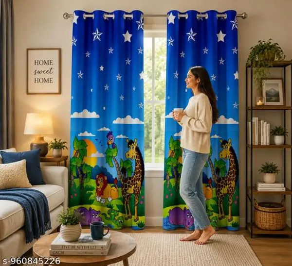 Multicolor_Polycotton_Kids_Jungle_Safari_Cartoon_Animal_Print_Window_Curtain