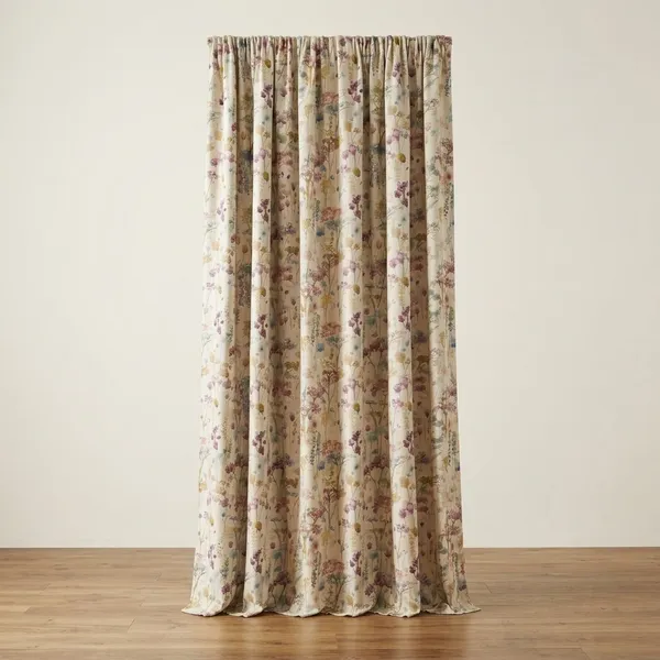 Multicolor_Polycotton_3D_Printed_Window_Curtain
