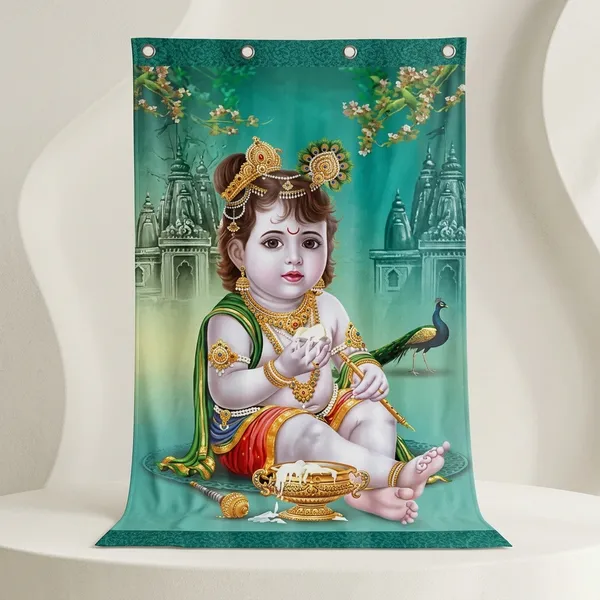Multicolor_Polycotton_Royal_God_Motif_Wallpaper