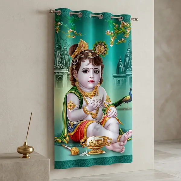 Multicolor_Polycotton_Royal_God_Motif_Wallpaper