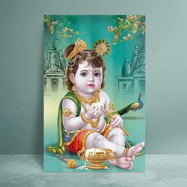 Multicolor_Polycotton_Royal_God_Motif_Wallpaper