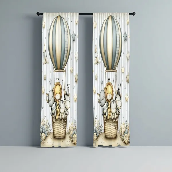 Multicolor_Polycotton_3D_Printed_Door_Curtain
