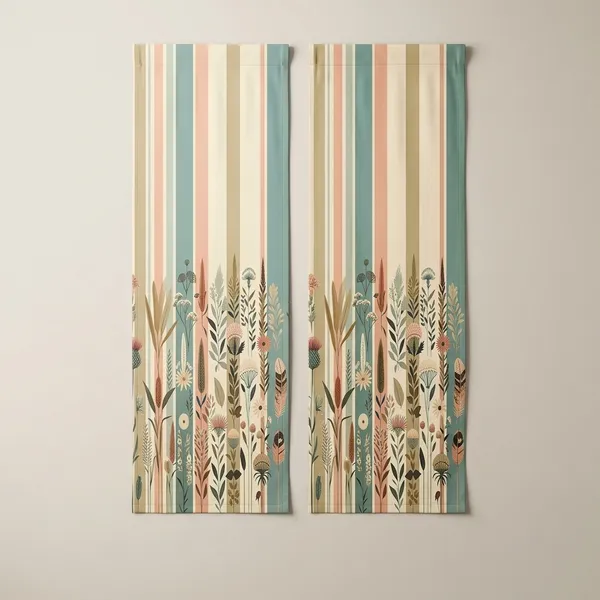 Multicolor_Polycotton_3D_Printed_Door_Curtain
