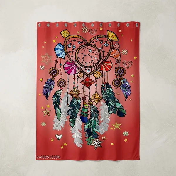 Multicolor_Polycotton_Home_3D_Printed_Long_Door_Curtain