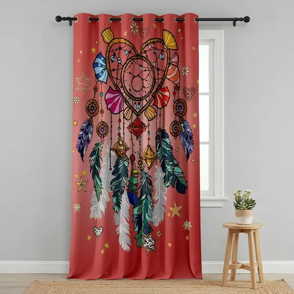 Multicolor_Polycotton_Home_3D_Printed_Long_Door_Curtain