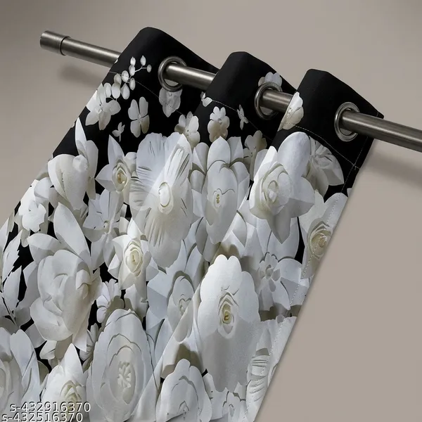 Multicolor_Polycotton_3D_Printed_Long_Door_Curtain