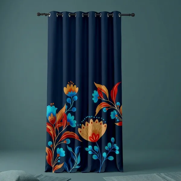 Multicolor_Polycotton_3D_Print_Door_Curtain