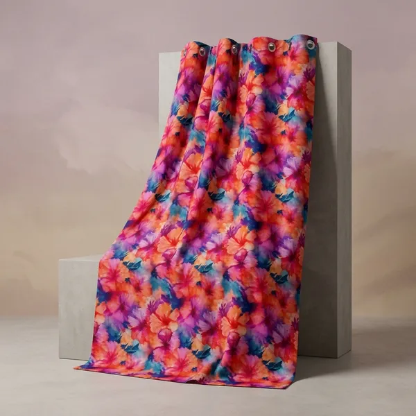 Multicolor_Polycotton_Blackout_Light_Blocking_Door_Curtain