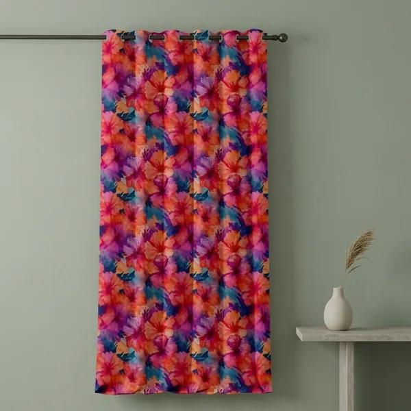 Multicolor_Polycotton_Blackout_Light_Blocking_Door_Curtain