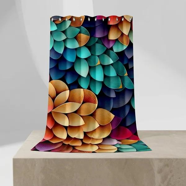 Multicolor_Polycotton_Blackout_Soundproof_Door_Curtain