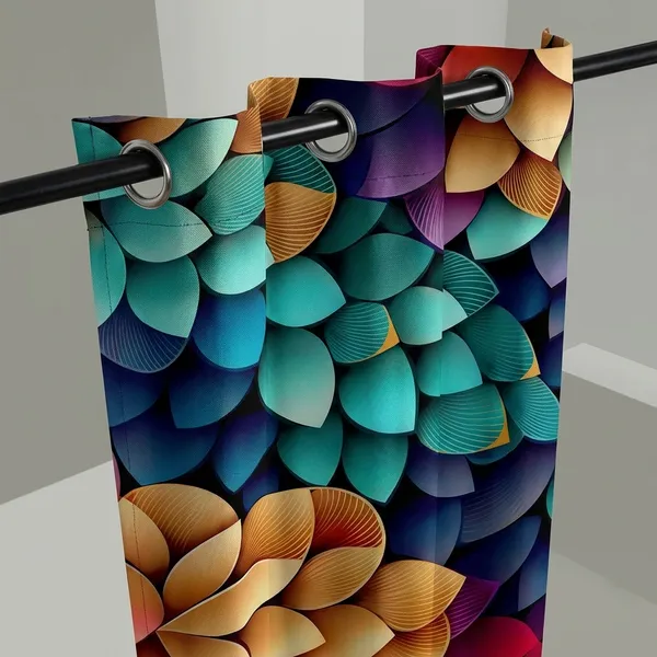 Multicolor_Polycotton_Blackout_Soundproof_Door_Curtain
