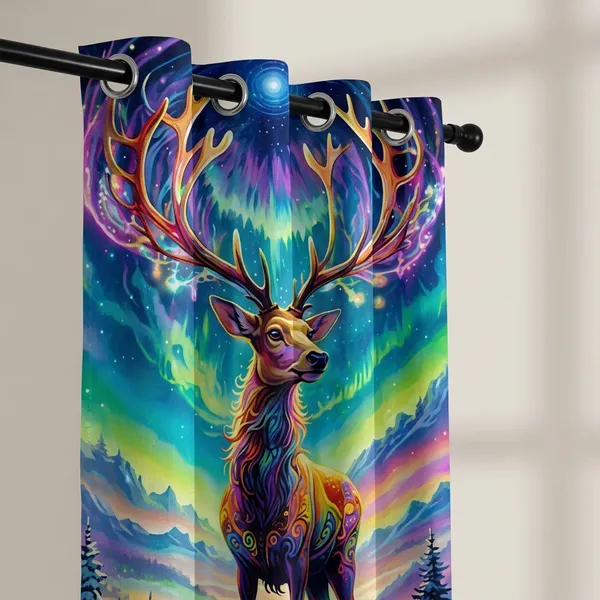 Multicolor_Polycotton_Blackout_Door_Curtain