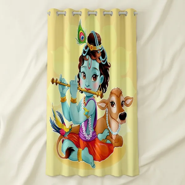 Multicolor_Polycotton_Blackout_Door_Curtain